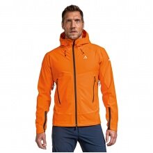 Schöffel Softshell Jacket Mangart - 4D Body Mapping, windproof - orange Men