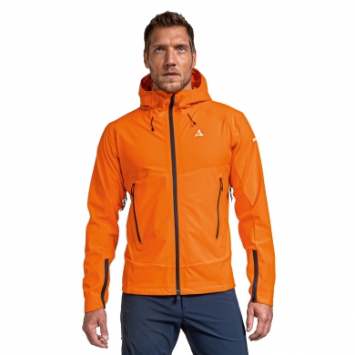 Schöffel Softshell Jacket Mangart - 4D Body Mapping, windproof - orange Men