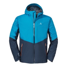 Schöffel Summer Trekking-Hiking Jacket 3-Layer Ryten (high multi-functionality, water- and windproof) light blue Men