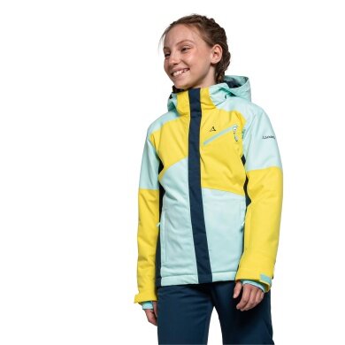 Schöffel Winter Jacket Ski Jacket Wannenkopf (waterproof, windproof) yellow/light blue Kids