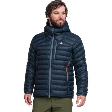 Schöffel Winter Down Jacket Down Silvretta (lightweight, windproof, breathable) navy blue Men