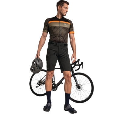 Schöffel Montosoli Cycling Shorts (4-Way Stretch, Durable) Short Black Men's