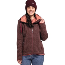 Schöffel Fleece Jacket Aurora Hoody (breathable, warm) burgundy ladies