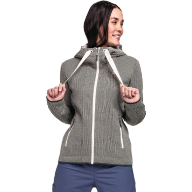 Schöffel Fleece Jacket Aurora Hoody (breathable, warm) beige ladies