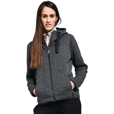 Schöffel Fleece Jacket Aurora Hoody (breathable, warm) navy blue ladies