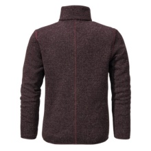 Schöffel Fleece Jacket Aurora (stand-up collar, quick-drying, warm) burgundy Men