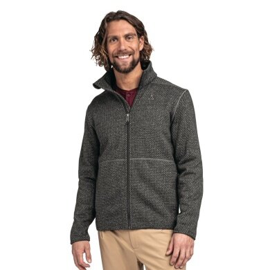 Schöffel Fleece Jacket Aurora (stand-up collar, quick-drying, warm) asphalt grey Men