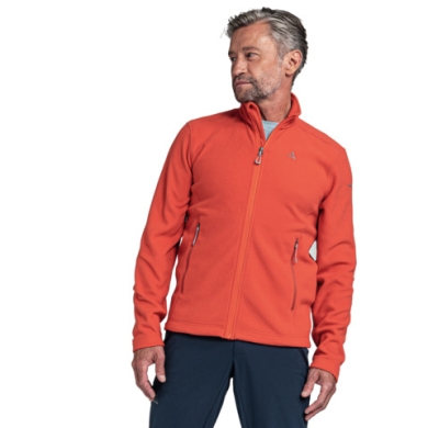 Schöffel Fleece Jacket Cincinnati3 (breathable, quick-drying, warm, 2-way stretch) orange Men