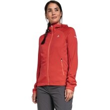 Schöffel Fleece Jacket Forillon Hoody (Hood, quick-drying) red Women