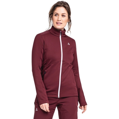 Schöffel Fleece Jacket Heuberg (4-way stretch) burgundy Women