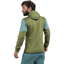 Schöffel Fleece Jacket Hydalen Hoody (breathable, quick-drying, 2-way stretch) olive green/blue Men's