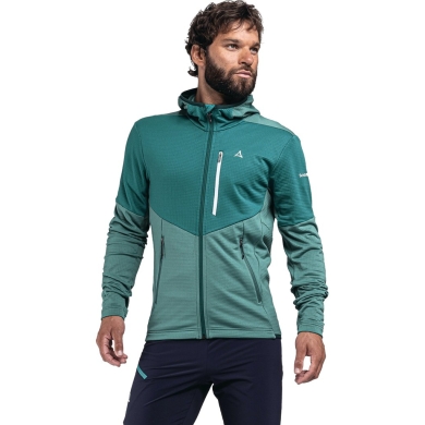 Schöffel Fleece Jacket Hydalen Hoody (breathable, quick-drying, 2-way stretch) green Men