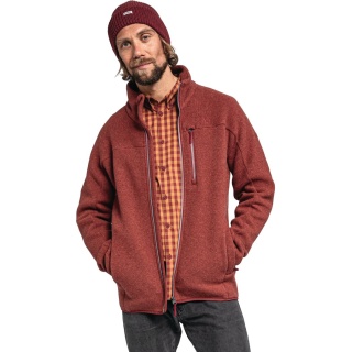 Schöffel Fleece Jacket Lakefield with Stand-Up Collar (breathable, warm) red Men