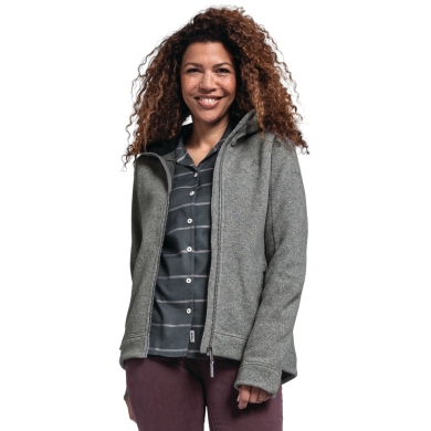 Schöffel Fleece Jacket Lakefield Hoody (breathable, quick-drying, warm) grey ladies