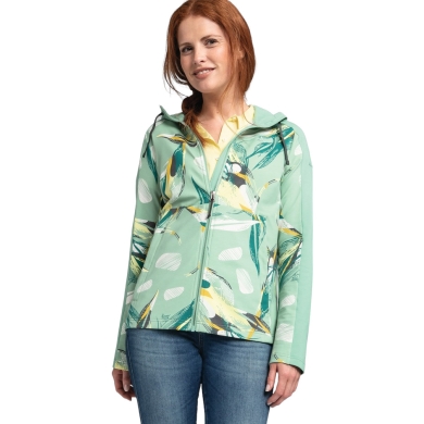 Schöffel Fleece Jacket Locarno Hoody (2-Way Stretch) green/multicoloured ladies