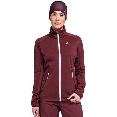 Schöffel Fleece Jacket Lodron (4-way stretch) burgundy Women