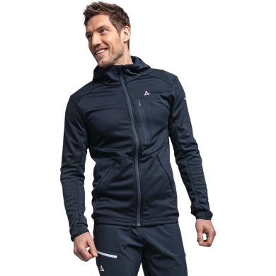 Schöffel Fleece Jacket Lodron Hoody (4-Way Stretch, quick-drying, warm) navy blue Men's