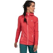 Schöffel Fleece Jacket Monte Sart Hoody (maximum freedom of movement) red ladies