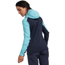 Schöffel Fleece Jacket Monte Sart Hoody (maximum freedom of movement) light blue ladies