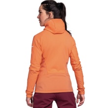 Schöffel Fleece Jacket Rotbach Hoody (Hood, 2-way stretch, quick-drying, breathable) orange Women