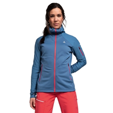 Schöffel Fleece Jacket Rotbach Hoody (Hood, 2-way stretch, quick-drying, breathable) blue Women