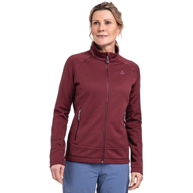 Schöffel Fleece Jacket Steinach (high moisture transport) burgundy ladies