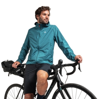 Schöffel Bicycle Hybrid Jacket Valve (windproof, lightweight) teal blue Men