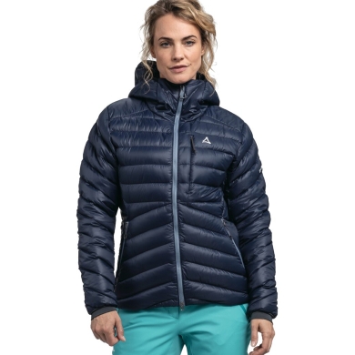 Schöffel Winter Insulation Jacket Down Tschierval (lightweight, windproof, breathable) dark blue Women