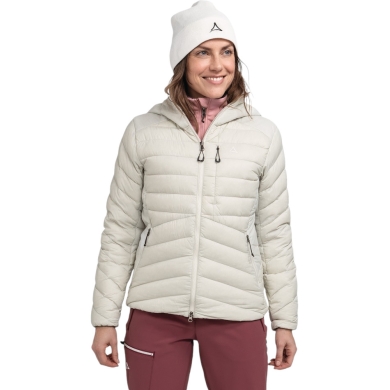 Schöffel Winter Insulation Jacket Down Tschierval (light, windproof, breathable) cream white Ladies