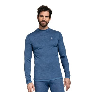 Schöffel Functional Underwear Long Sleeve Merino Turtle Neck (quick-drying) blue Men