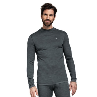 Schöffel Functional Underwear Long Sleeve Merino Turtle Neck (quick-drying) black/gray Men