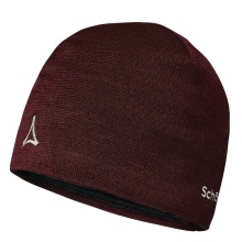 Schöffel Hat (Beanie) Fornet Knitted Hat - burgundy