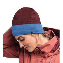 Schöffel Beanie Schattwald Knitted Hat - wine red/blue