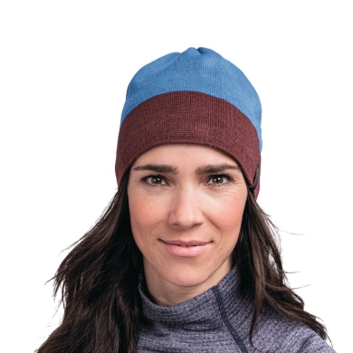 Schöffel Beanie Schattwald Knitted Hat - blue/wine red