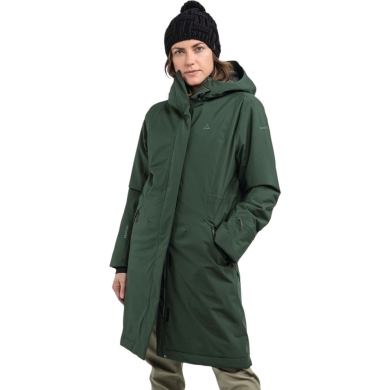 Schöffel Winter Parka Urban Insulated Coat Style Gregale WMS (waterproof, breathable) dark green Ladies