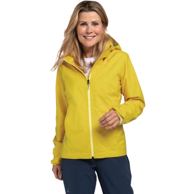 Schöffel Easy XT Rain Jacket (lightweight, waterproof, windproof) yellow ladies