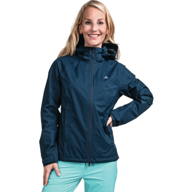 Schöffel Easy XT Rain Jacket (lightweight, waterproof, windproof) dark blue ladies