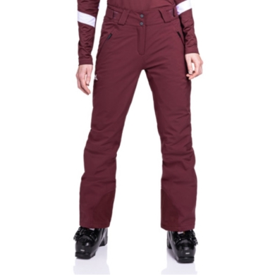 Schöffel Winter Ski Pants Weissach Pant (4-way stretch, waterproof, high wearing comfort) burgundy Women