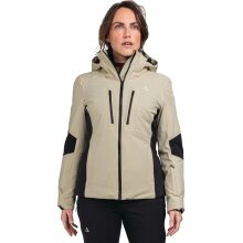 Schöffel Ski Jacket Naladas (Insulation, waterproof, with RECCO reflector) beige ladies