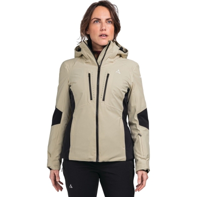 Schöffel Ski Jacket Naladas (Insulation, waterproof, with RECCO reflector) beige ladies