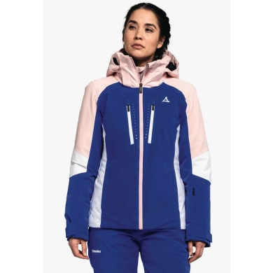 Schöffel Ski Jacket Naladas (thermal insulation, waterproof, with RECCO reflector) dark blue/white/pink Women