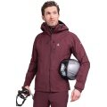 Schöffel Ski Jacket Pizac 3-Layer (Hardshell Jacket, waterproof, windproof) burgundy Men's