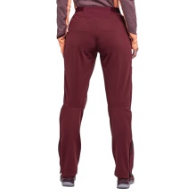 Schöffel Softshell Hiking Trousers Rinnen Pant (high breathability, elastic waistband) long burgundy ladies