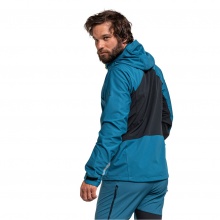 Schöffel Softshell Jacket Miara (windproof, water-repellent) teal blue/dark blue Men