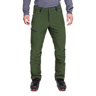 Schöffel Softshell Trousers Matrei Pant (high breathability, elastic waistband) dark green Men