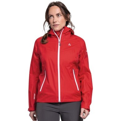 Schöffel Softshell Jacket Begoro 3-Layer (Hardshell, windproof, waterproof) red ladies