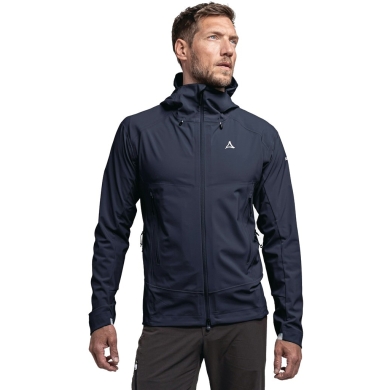 Schöffel Softshell Jacket Mangart - 4D Body Mapping, windproof - dark blue Men