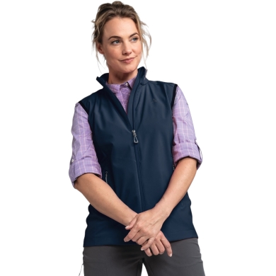 Schöffel Softshell Gilet Tonion Vest (breathable, windproof) navy blue ladies