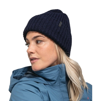 Schöffel Medford Knitted Hat (Ribbed Structure) navy blue - 1 piece