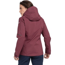 Schöffel Trekking Hiking Jacket Gaschurn (2-layer, waterproof and breathable) burgundy Ladies